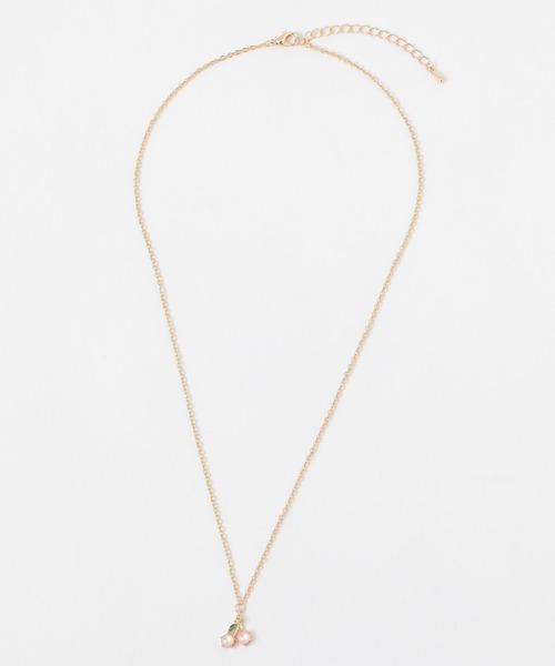 FOREVER 21(フォーエバー トゥエンティーワン)の「チェリーモチーフネックレス(ネックレス・レディース・ゴールド・FREE)」の2枚目の写真