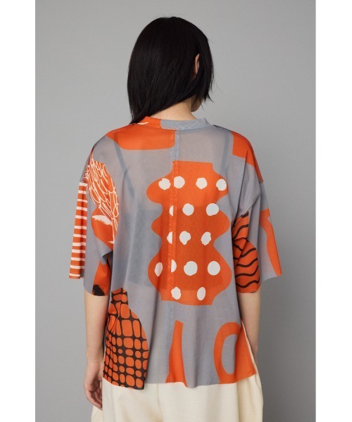 HeRIN.CYE(ヘリンドットサイ)の「Flower vase tee フラワーベースT(Tシャツ/カットソー・レディース・グレー/ネイビー/ブラウン・FREE)」の9枚目の写真