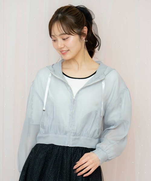 Heve♡シアークラウドブルゾン 新品 ヘイブ heve シアークラウドブルゾン ブラック 黒 半袖