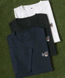 ワンポイント刺繍Tシャツ メンズ レディース ユニセックス/アニマル・トラ・柴犬・シティボーイ・ピザ・ハンバーガー・ボテト