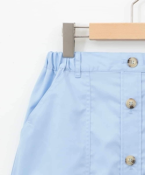 a.v.v（アーヴェヴェ）の「[160]ベイカーポケットスカート（スカート・キッズ・ダークインディゴブルー/ベージュ・160）」の5枚目の写真