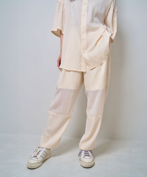 Nora Lily(ノラリリー)の「【Nora Lily】Sheer Layered Pants(UNISEX)(その他パンツ・メンズ・ブラック/ライトブルー/オフホワイト・FREE)」の5枚目の写真