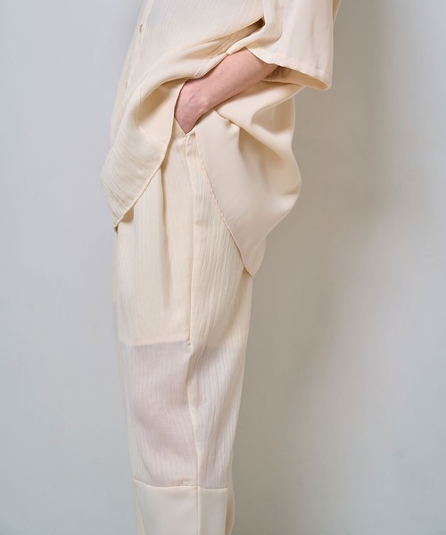 Nora Lily(ノラリリー)の「【Nora Lily】Sheer Layered Pants(UNISEX)(その他パンツ・メンズ・ブラック/ライトブルー/オフホワイト・FREE)」の6枚目の写真
