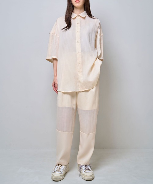 Nora Lily(ノラリリー)の「【Nora Lily】Sheer Layered Pants(UNISEX)(その他パンツ・メンズ・ブラック/ライトブルー/オフホワイト・FREE)」の9枚目の写真