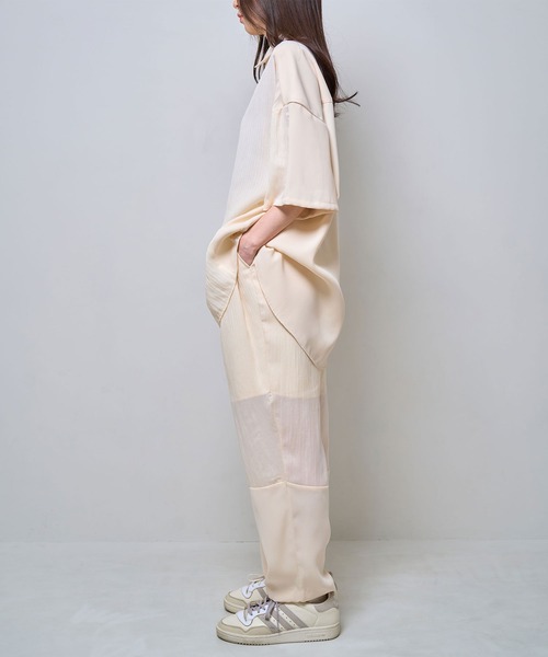 Nora Lily(ノラリリー)の「【Nora Lily】Sheer Layered Pants(UNISEX)(その他パンツ・メンズ・ブラック/ライトブルー/オフホワイト・FREE)」の10枚目の写真