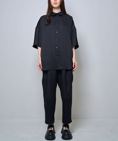Nora Lily(ノラリリー)の「【Nora Lily】Sheer Layered Pants(UNISEX)(その他パンツ・メンズ・ブラック/ライトブルー/オフホワイト・FREE)」の19枚目の写真