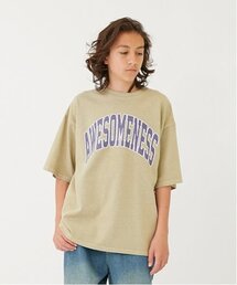 GLAZOS（グラソス）の「【大人向けサイズあり】【ヘビーウェイト天竺】ピグメントカレッジロゴTシャツ（Tシャツ/カットソー）」
