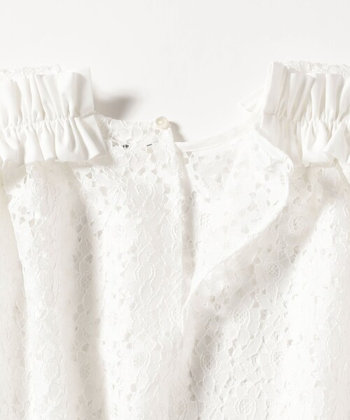A PUPIL(アピューピル)の「A PUPIL / レース フレア ノースリーブ(シャツ/ブラウス・レディース・ホワイト/ブラック・ONE SIZE)」の7枚目の写真