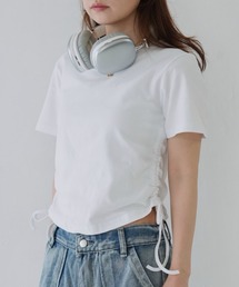 Uenui（ウニュイ）の「【 cunii 】 サイドギャザーフィットカットソー（Tシャツ/カットソー）」