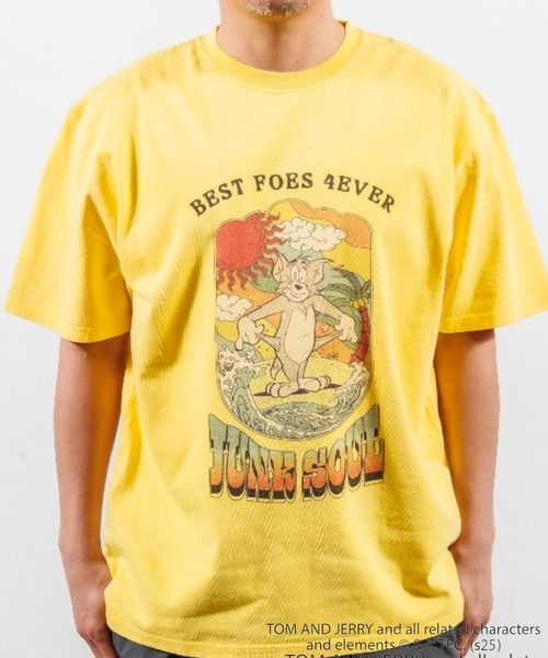 ジャンクソウル JUNKSOUL レディース トム&ジェリー ボヘミアンチュニックTシャツ 25853124 RIVER SIDE CULTURE トムとジェリー レディース Tシャツ