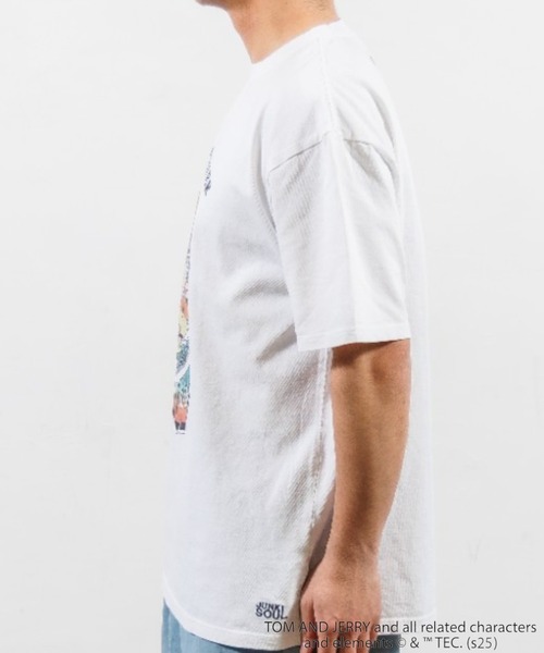 JUNKSOUL(ジャンクソウル)の「JUNK SOUL/TOM&JERRYT(トム&ジェリー) ボヘミアン Tシャツ (M4)(Tシャツ/カットソー・メンズ・ホワイト/イエロー・MEDIUM/X-LARGE)」の5枚目の写真