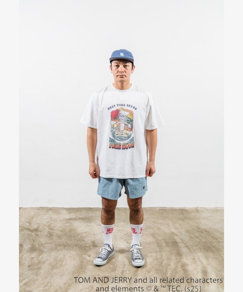 JUNKSOUL(ジャンクソウル)の「JUNK SOUL/TOM&JERRYT(トム&ジェリー) ボヘミアン Tシャツ (M4)(Tシャツ/カットソー・メンズ・ホワイト/イエロー・MEDIUM/X-LARGE)」の7枚目の写真