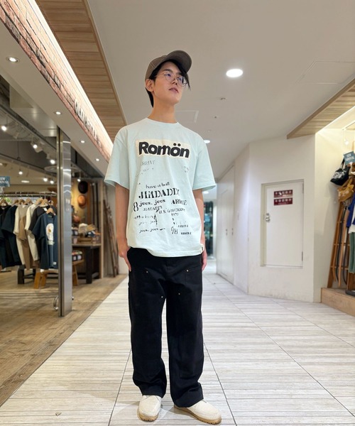 tシャツ Romon O/E Ragid L/S T-shirts(タテRomon) レディース メンズ Romon tシャツ O/E Ragid L/S T-shirts(タテRomon) レディース
