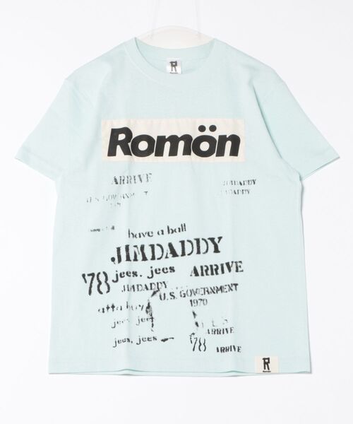 Romon(ロマン)の「Romon O/E Ragid S/S T-shirts(Tシャツ/カットソー・メンズ・ホワイト/ブラック/ライトブルー・S/M/L)」の10枚目の写真