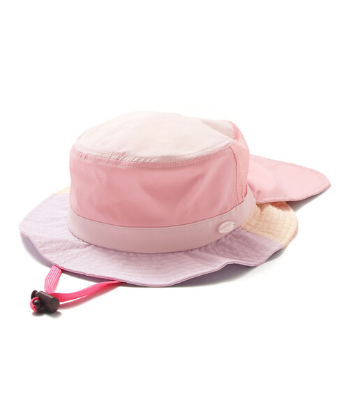 SLAP SLIP（スラップスリップ）の「【UVカット】日よけ付き切り替え総柄メッシュサファリハット(50~54cm)（ハット・キッズ・ベージュ/ピンク/ブルー系その他2/ブルー/ブルー系その他・52cm/54cm/50cm）」の5枚目の写真