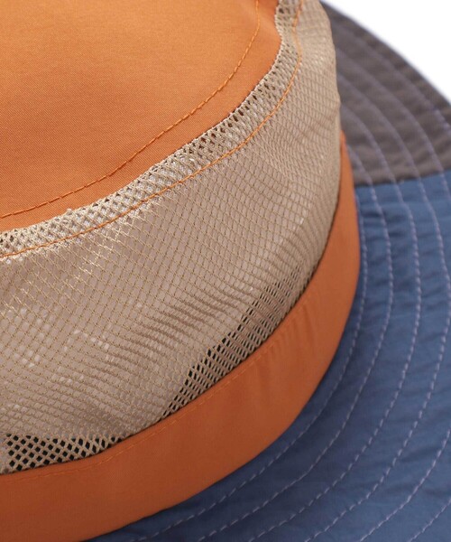 SLAP SLIP（スラップスリップ）の「【UVカット】日よけ付き切り替え総柄メッシュサファリハット(50~54cm)（ハット・キッズ・ベージュ/ピンク/ブルー系その他2/ブルー/ブルー系その他・52cm/54cm/50cm）」の7枚目の写真