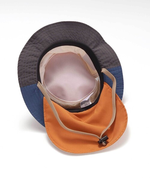 SLAP SLIP（スラップスリップ）の「【UVカット】日よけ付き切り替え総柄メッシュサファリハット(50~54cm)（ハット・キッズ・ベージュ/ピンク/ブルー系その他2/ブルー/ブルー系その他・52cm/54cm/50cm）」の9枚目の写真