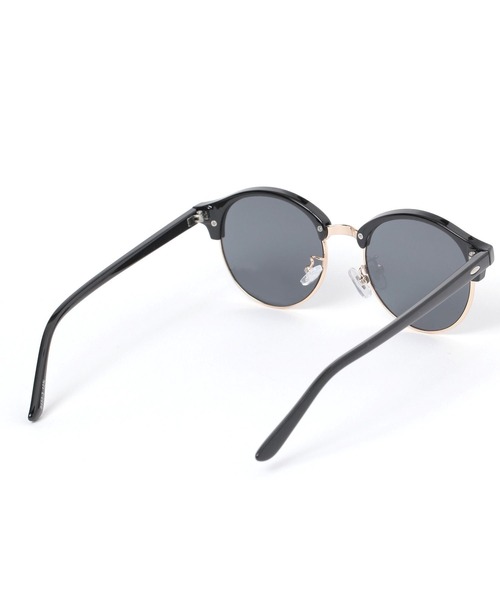 LAKOLE（ラコレ）の「ハーフリムボストンサングラス / 414742（サングラス・メンズ・ブラック/その他4・FREE）」の5枚目の写真