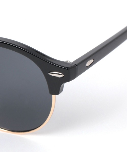 LAKOLE（ラコレ）の「ハーフリムボストンサングラス / 414742（サングラス・メンズ・ブラック/その他4・FREE）」の7枚目の写真