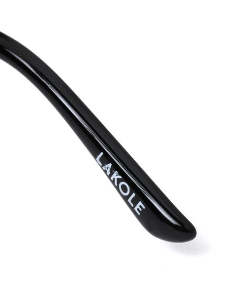 LAKOLE（ラコレ）の「ハーフリムボストンサングラス / 414742（サングラス・メンズ・ブラック/その他4・FREE）」の9枚目の写真