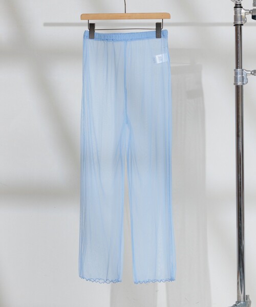 FREAK'S STORE（フリークスストア）の「<虫よけ効果>蚊帳 シアーレギンス（レギンス/スパッツ・レディース・グレー/ブルー/ブラック・ﾌﾘ-）」の3枚目の写真