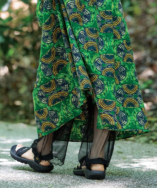 FREAK'S STORE（フリークスストア）の「<虫よけ効果>蚊帳 シアーレギンス（レギンス/スパッツ・レディース・グレー/ブルー/ブラック・ﾌﾘ-）」の8枚目の写真