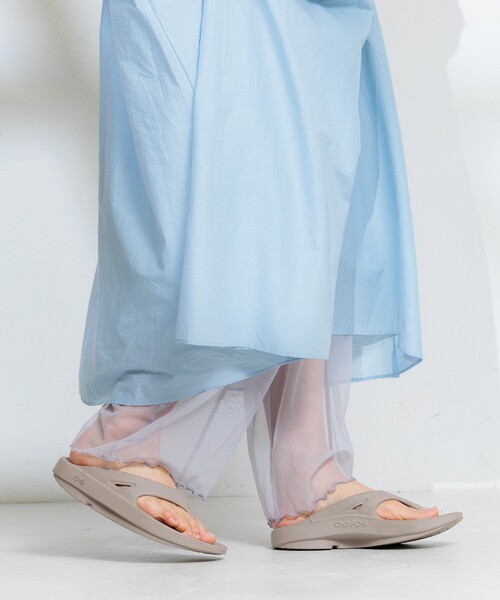 FREAK'S STORE（フリークスストア）の「<虫よけ効果>蚊帳 シアーレギンス（レギンス/スパッツ・レディース・グレー/ブルー/ブラック・ﾌﾘ-）」の13枚目の写真