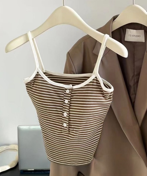 Miniministore(ミニミニストア)の「カップ付きキャミソール ブラトップ重ね着(キャミソール・レディース・ホワイト系1/ホワイト系2/ブラック系1/ブラック系2/ブラウン・FREE)」の20枚目の写真