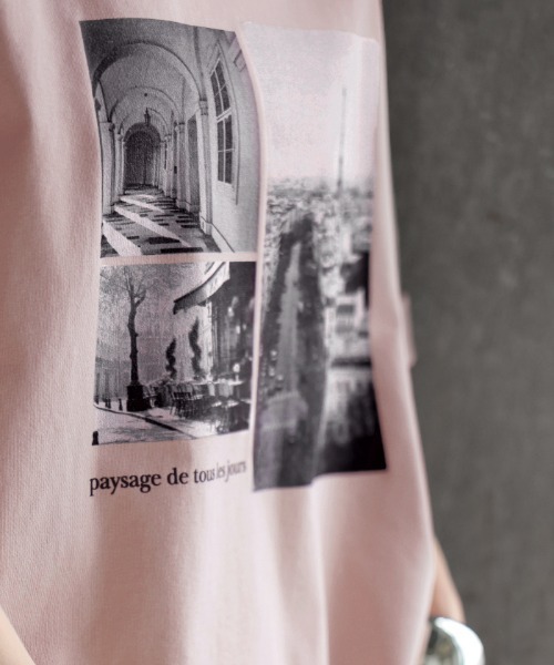 HUG.U(ハグユー)の「UVカット 接触冷感 プリントTシャツ(Tシャツ/カットソー・レディース・ライトベージュ/ブラック/ライトブルー/ダークグレー/ホワイト/ライトピンク・FREE)」の18枚目の写真