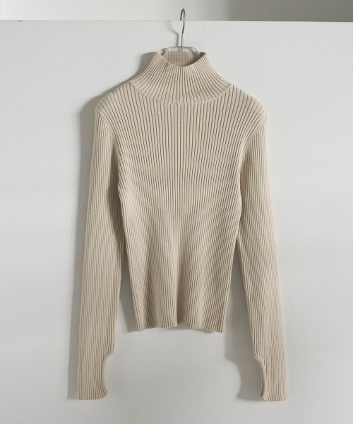 anuke（アンヌーク）の「anuke　Slit Turtle Knit スリットタートルニット/62520530（ニット/セーター・レディース・クリーム/チャコールグレー/ミックスグレー/ブラック/アイボリー・ONE SIZE）」の19枚目の写真