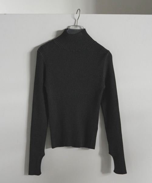 anuke（アンヌーク）の「anuke　Slit Turtle Knit スリットタートルニット/62520530（ニット/セーター・レディース・クリーム/チャコールグレー/ミックスグレー/ブラック/アイボリー・ONE SIZE）」の21枚目の写真