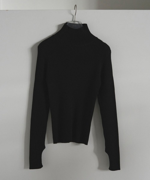 anuke（アンヌーク）の「anuke　Slit Turtle Knit スリットタートルニット/62520530（ニット/セーター・レディース・クリーム/チャコールグレー/ミックスグレー/ブラック/アイボリー・ONE SIZE）」の20枚目の写真