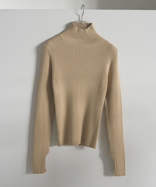 anuke Slit Turtle Knit スリットタートルニット（ニット/セーター