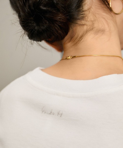 SALON adam et rope'(サロン アダム エ ロペ)の「Yasuko Hirano / 平野泰子 ARTプリントリラックスT(Tシャツ/カットソー・レディース・ホワイト系その他2/ホワイト系その他4/ホワイト・FREE)」の11枚目の写真