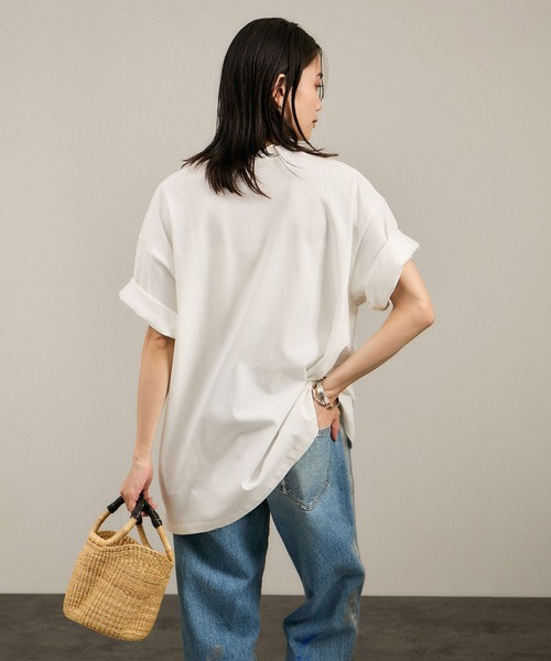 SALON adam et rope'(サロン アダム エ ロペ)の「Yasuko Hirano / 平野泰子 ARTプリントリラックスT(Tシャツ/カットソー・レディース・ホワイト系その他2/ホワイト系その他4/ホワイト・FREE)」の18枚目の写真