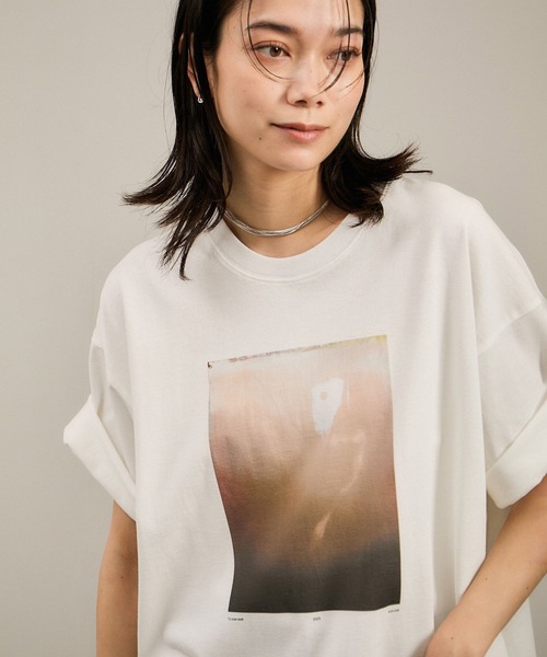 SALON adam et rope'(サロン アダム エ ロペ)の「Yasuko Hirano / 平野泰子 ARTプリントリラックスT(Tシャツ/カットソー・レディース・ホワイト系その他2/ホワイト系その他4/ホワイト・FREE)」の19枚目の写真