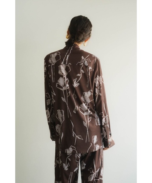 Knuth Marf(クヌースマーフ)の「stripe flower shirt(シャツ/ブラウス・レディース・ブラウン・MEDIUM/SMALL)」の5枚目の写真