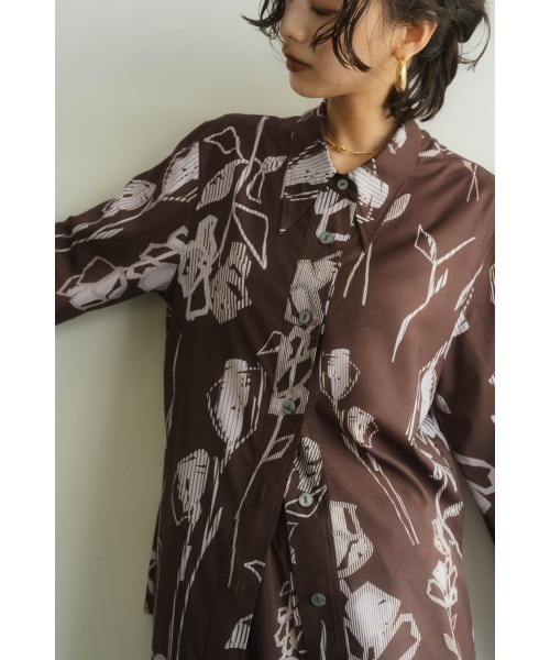 stripe flower shirt（シャツ/ブラウス）｜Knuth Marf