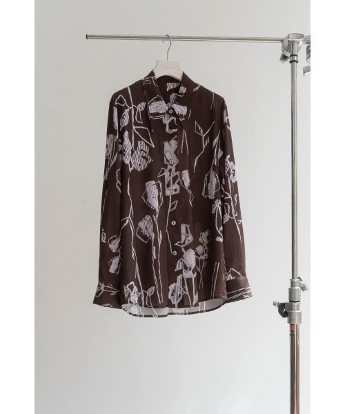 Knuth Marf(クヌースマーフ)の「stripe flower shirt(シャツ/ブラウス・レディース・ブラウン・MEDIUM/SMALL)」の10枚目の写真