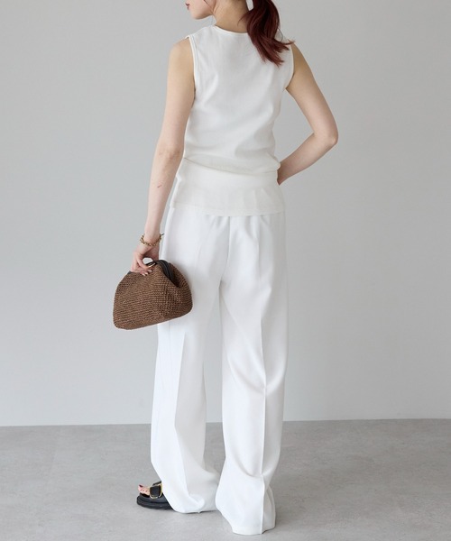 Fizz(フィズ)の「【Fizz/フィズ】 リブタンクトップ(タンクトップ・レディース・ホワイト/ブルー/オレンジ/グレイッシュベージュ/ブラック・M/L)」の17枚目の写真