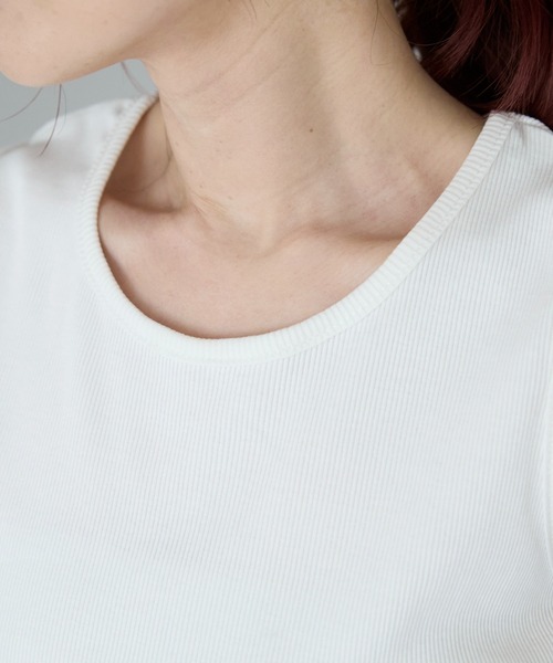 Fizz(フィズ)の「【Fizz/フィズ】 リブタンクトップ(タンクトップ・レディース・ホワイト/ブルー/オレンジ/グレイッシュベージュ/ブラック・M/L)」の18枚目の写真