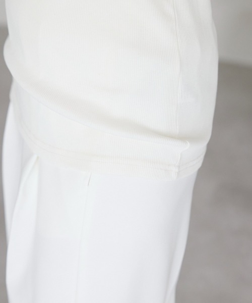 Fizz(フィズ)の「【Fizz/フィズ】 リブタンクトップ(タンクトップ・レディース・ホワイト/ブルー/オレンジ/グレイッシュベージュ/ブラック・M/L)」の19枚目の写真