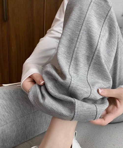 Beststore（ベストストア）の「スウェットパンツ　ウエストゴム入り（スウェットパンツ・レディース・ブラック/ホワイト/ライトグレー/キャメル・M/L/XL）」の9枚目の写真