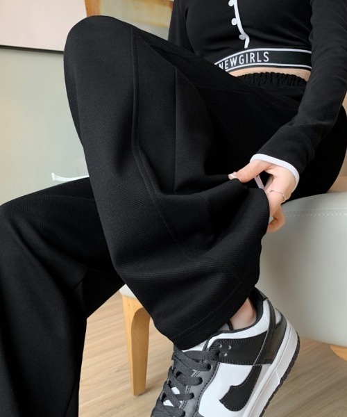 Beststore（ベストストア）の「スウェットパンツ　ウエストゴム入り（スウェットパンツ・レディース・ブラック/ホワイト/ライトグレー/キャメル・M/L/XL）」の19枚目の写真