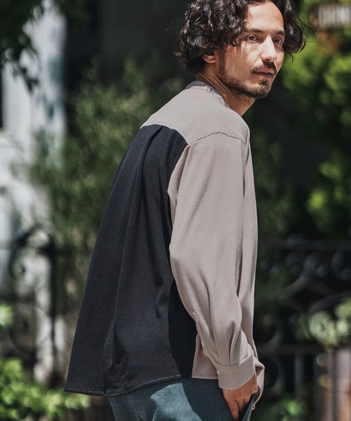 felkod(フィルコッド)の「ms6136- Stretch Corduroy Shirts コーデュロイシャツ(シャツ/ブラウス・メンズ・グレイッシュベージュ/ブラック・S/M/L)」の2枚目の写真