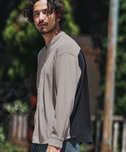 felkod(フィルコッド)の「ms6136- Stretch Corduroy Shirts コーデュロイシャツ(シャツ/ブラウス・メンズ・グレイッシュベージュ/ブラック・S/M/L)」の4枚目の写真