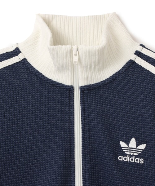 adidas(アディダス)の「adidas CROP TRACK TOP / アディダス クロップ トラックトップ(ニット/セーター・レディース・インディゴブルー・S/M/L)」の2枚目の写真