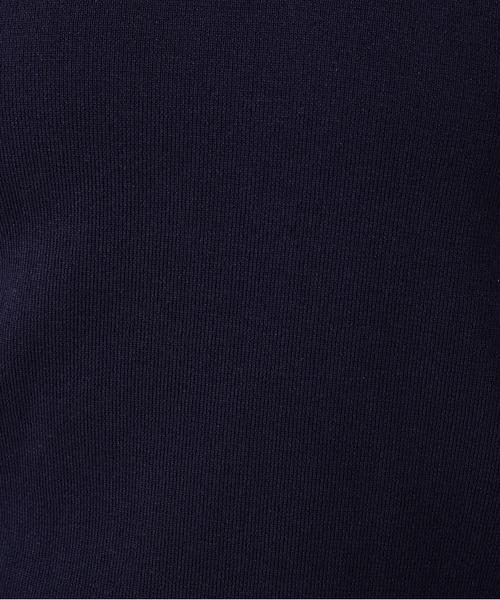 N.(N. Natural Beauty Basic)(エヌエヌナチュラルビューティーベーシック)の「ラメラインスキッパーポロニット(ポロシャツ・レディース・ネイビー/グリーン/オフホワイト・MEDIUM)」の11枚目の写真