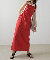 Monocoro toppi | 撥水加工 ライトサッカー ギャザー キャミワンピース(ワンピース)