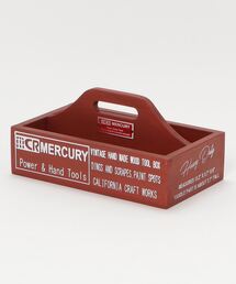 ガラクタ貿易（ガラクタボウエキ）の「018　MERCURY　WOOD HANDY TOOL BOX　　　/　マーキュリー ウッド　ハンディー　ツールボックス（その他雑貨）」